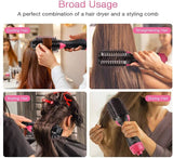 Hot Air Brush Multi-Function Hair Dryer Straightener