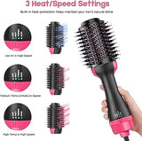 Hot Air Brush Multi-Function Hair Dryer Straightener