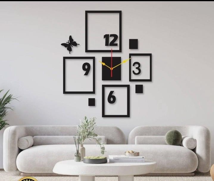 Roll over image to zoom in Brick Wall Clock Room Decoration