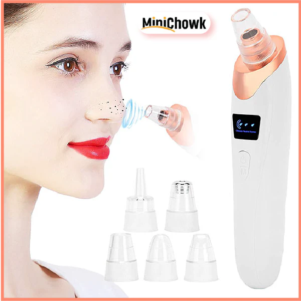 5 in 1 Electric Blackhead Acne Oil Remover Vacuum Suction Face Pore Cleaner Machine