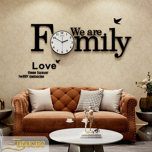 Wooden Family Wall Clock